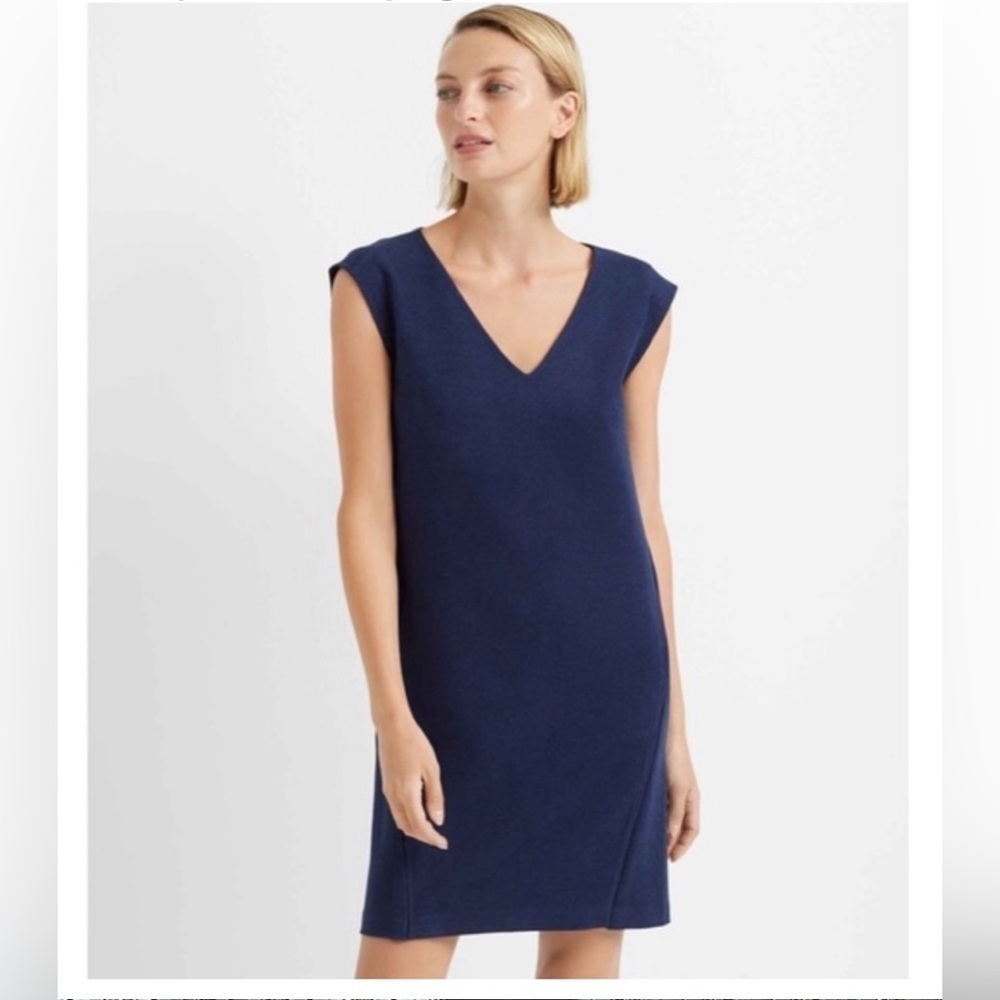 Club Monaco Navy Knit Dress, Size M